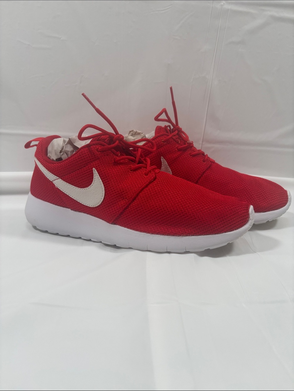 Nike Roshe One University Red White Sneakers 7Y Womens 8.5